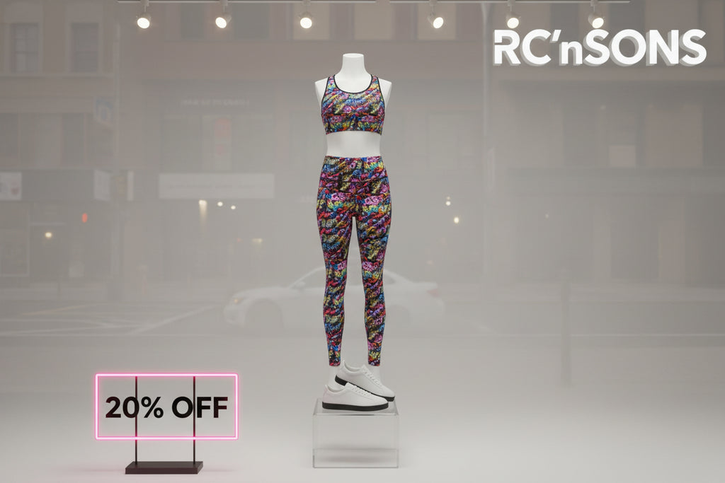 Modern Colors Sports Bra — All-Over Print