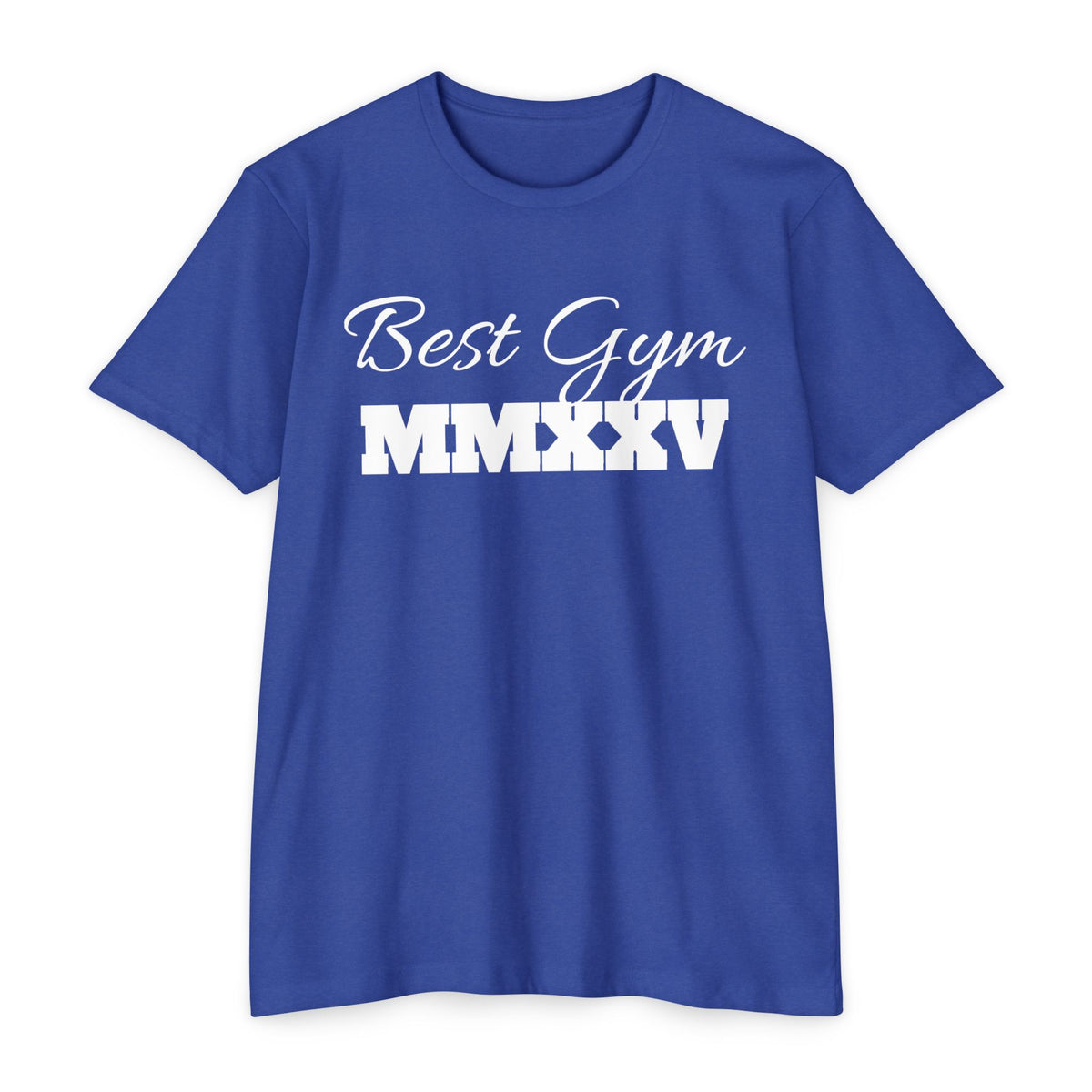Best Gym Unisex CVC Jersey T-Shirt - Comfortable Fitness Apparel