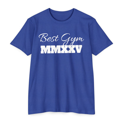 Best Gym Unisex CVC Jersey T-Shirt - Comfortable Fitness Apparel