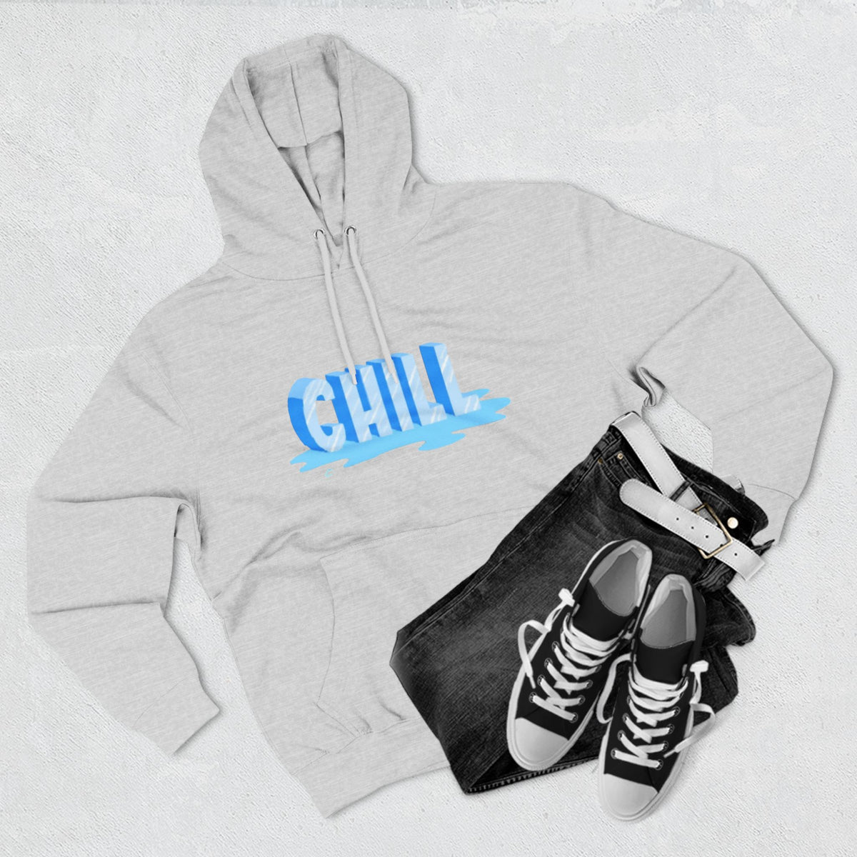Unis x Three-Panel Fleece Chill Hoodie