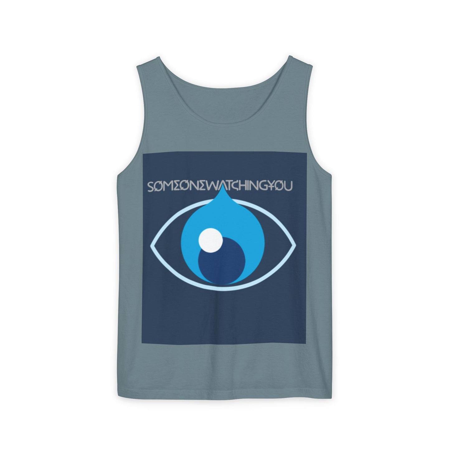 Tank Top Watching You Unisex Garment-Dyed