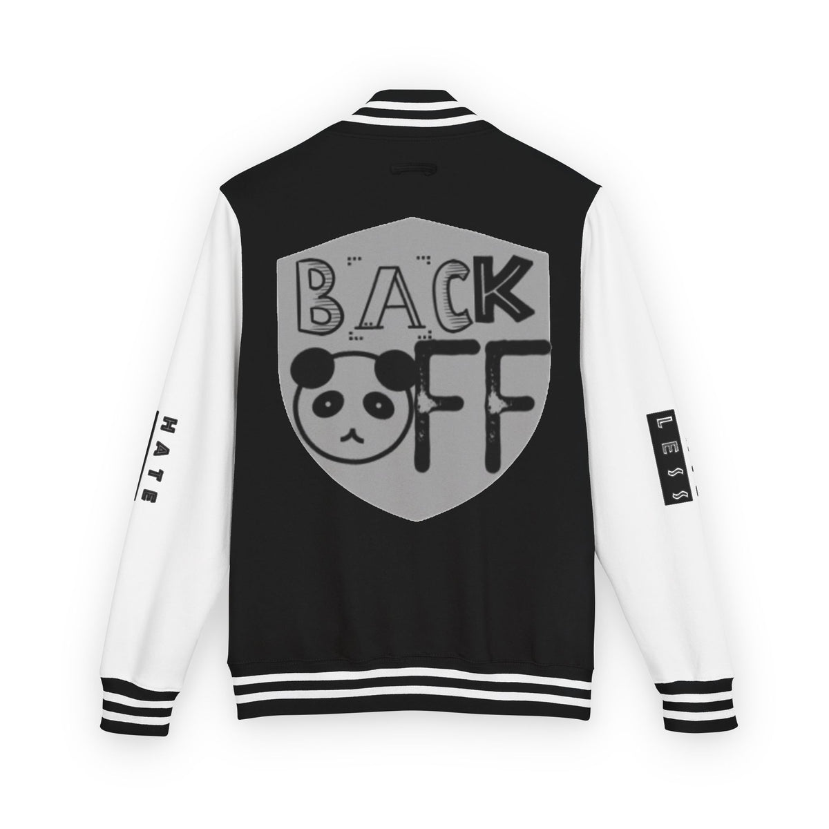 Unisex Heavyweight Letterman Jacket - Fun Panda Graphic Design