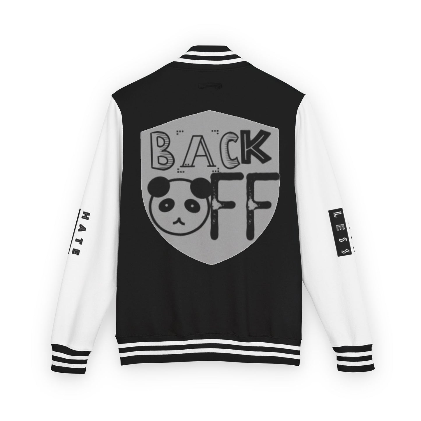 Unisex Heavyweight Letterman Jacket - Fun Panda Graphic Design