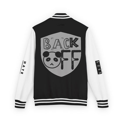 Unisex Heavyweight Letterman Jacket - Fun Panda Graphic Design