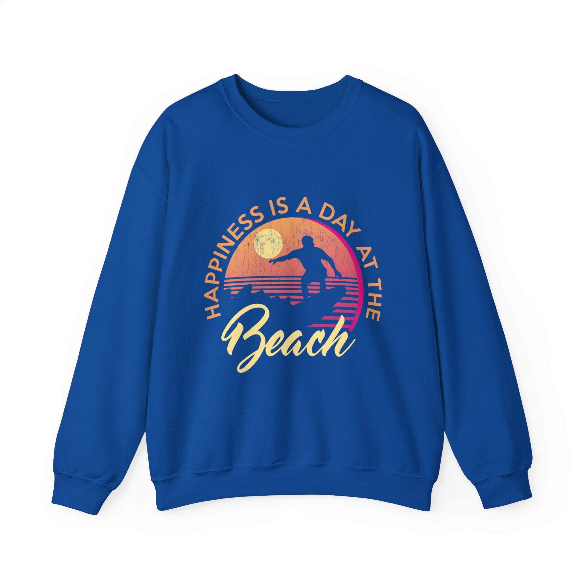 Le bonheur est une journée à la plage Sweat-shirt unisexe 