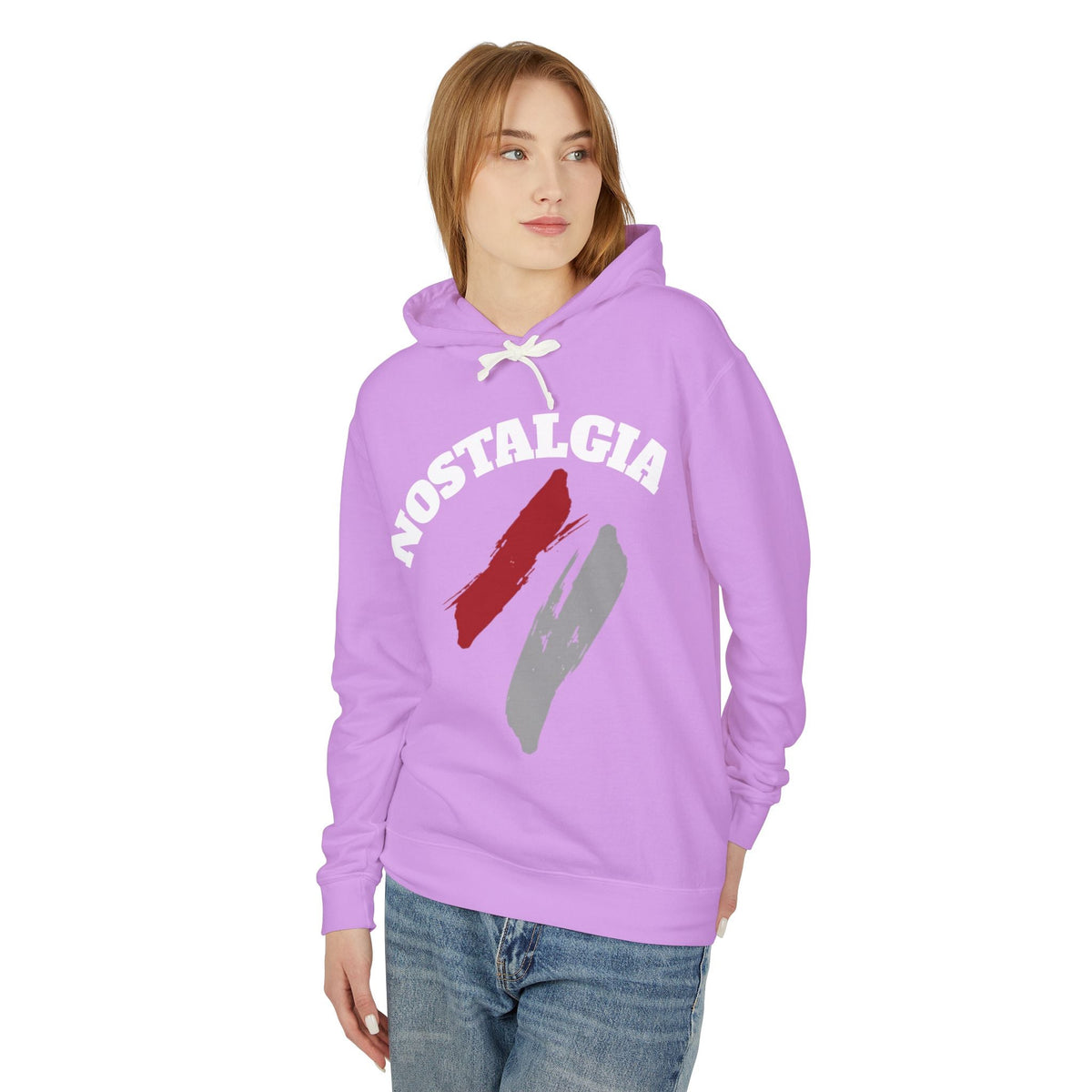 Nostalgia Hoodie: Unisex Lightweight Sweatshirt for Cool Days, Casual Wear, Gift for Friends, Retro Aesthetic, Perfect for Spring Printify