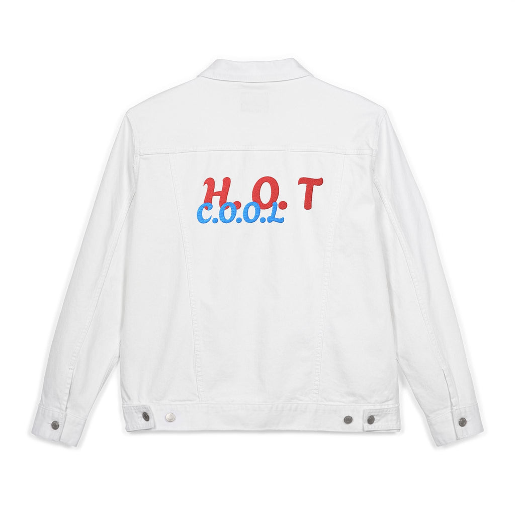 Stylish Unisex Embroidered Denim Jacket - Casual, Versatile, Gift for Birthdays, Holidays, Summer Outfits, Trendy Layering Printify