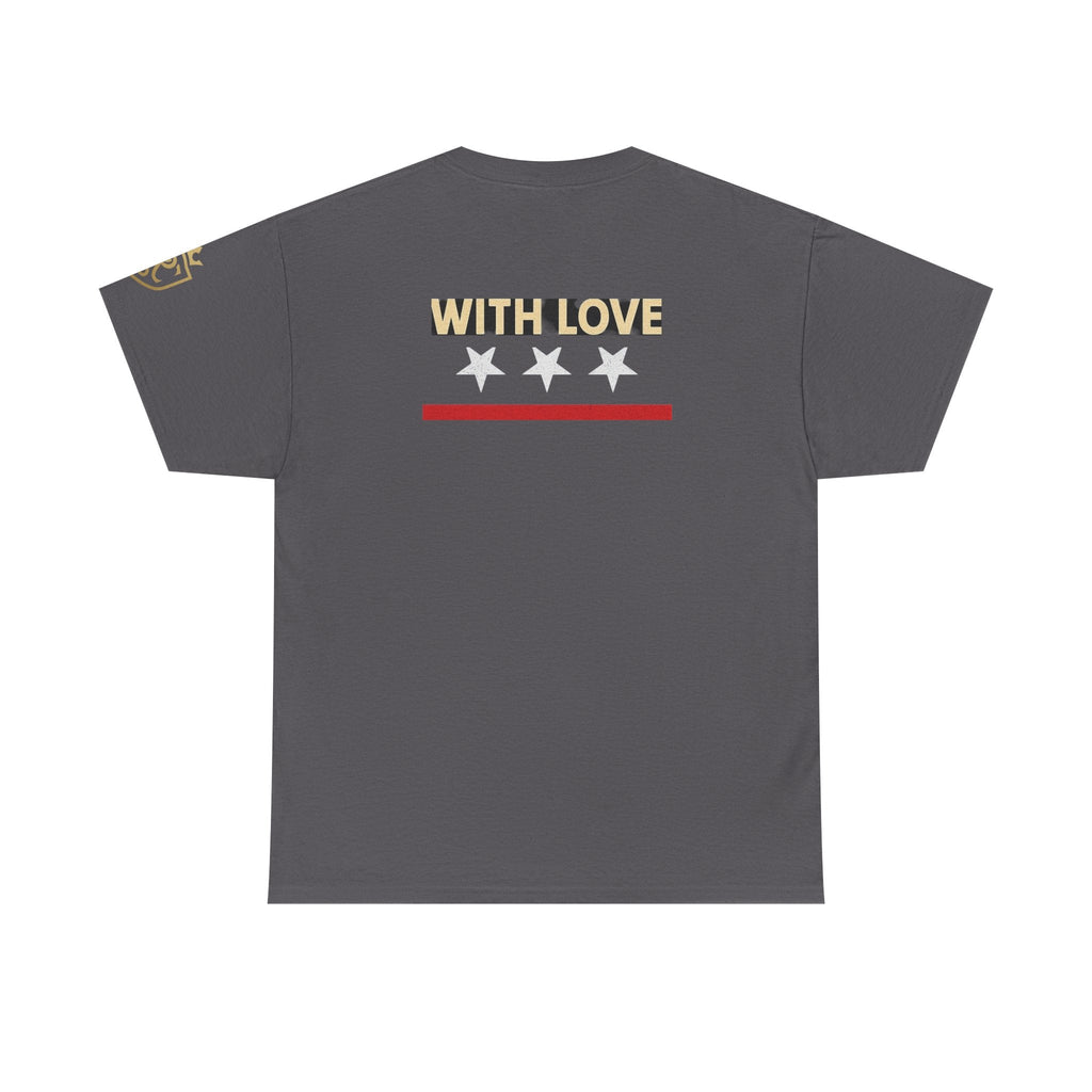 Stylish Unisex Heavy Cotton Tee - 'With Love' Statement Shirt, Casual Wear, Gift for Her, Gift for Him, Everyday Comfort Printify