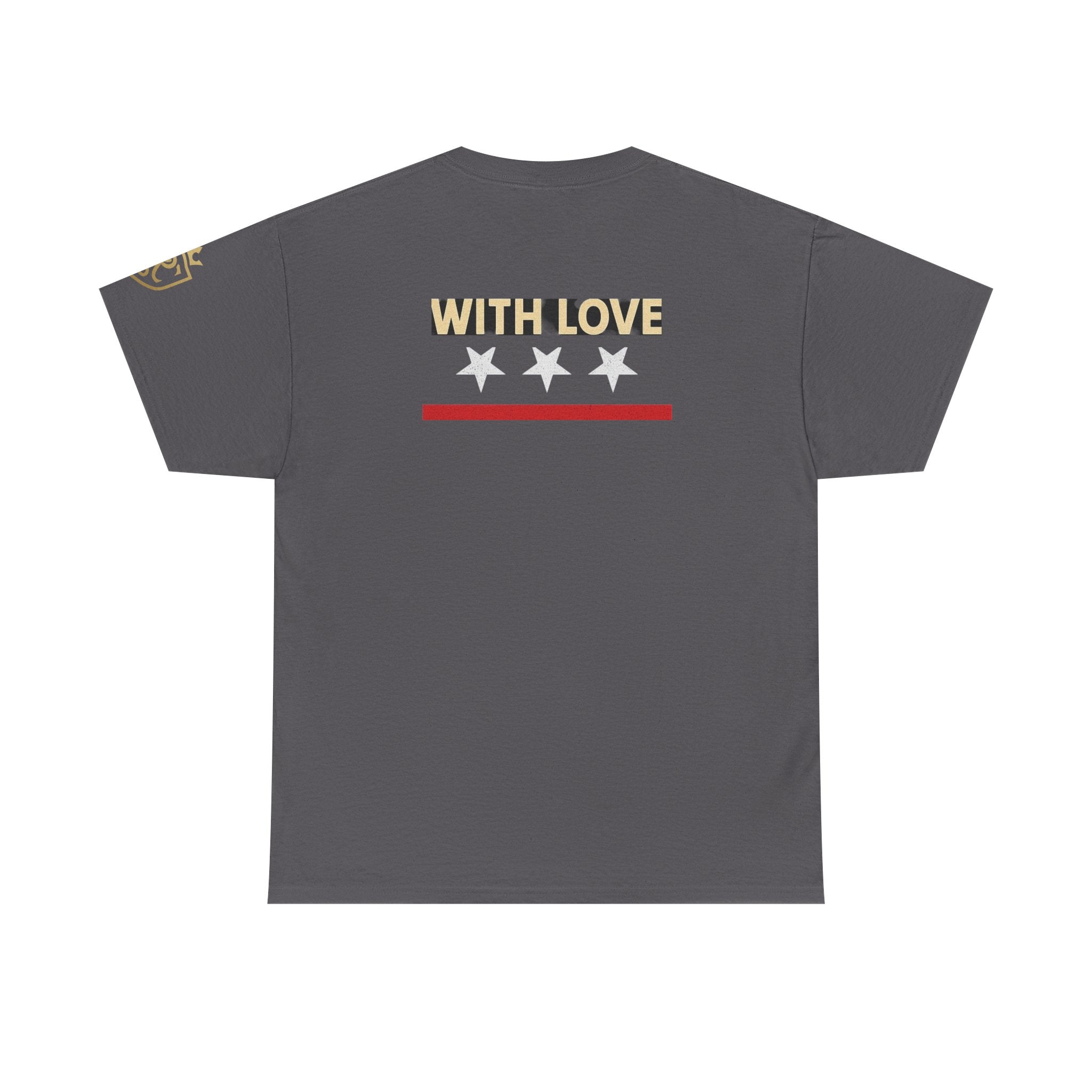 Stylish Unisex Heavy Cotton Tee - 'With Love' Statement Shirt, Casual Wear, Gift for Her, Gift for Him, Everyday Comfort Printify