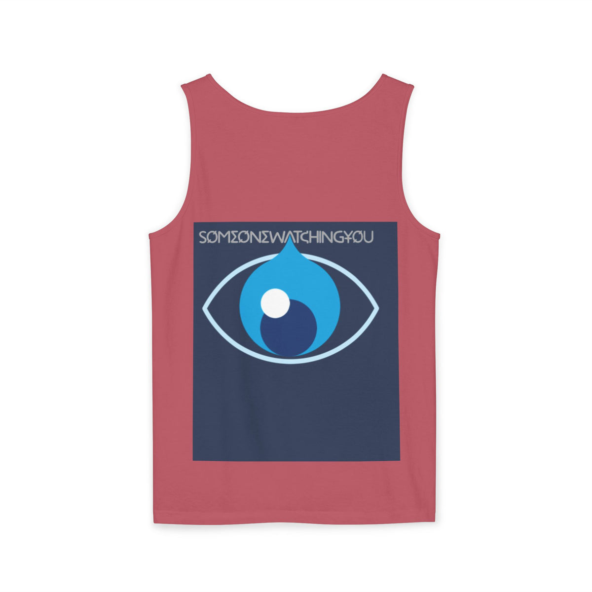 Tank Top Watching You Unisex Garment-Dyed