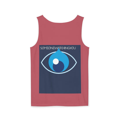 Tank Top Watching You Unisex Garment-Dyed