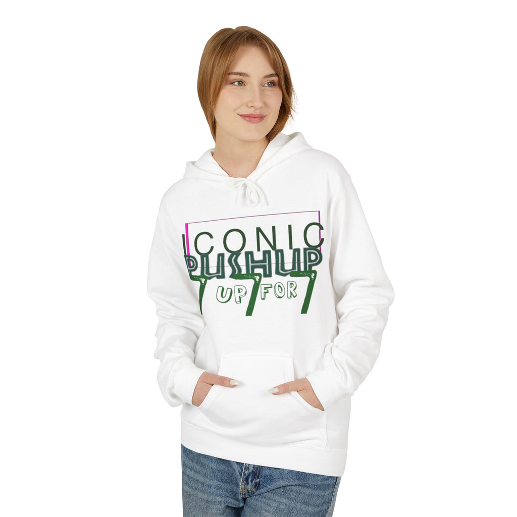 Iconic Push-Up Fleece Hoodie - Trendy Unisex Sweatshirt