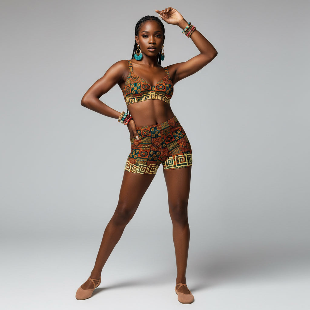 African Print Women's Shorts — Vibrant AOP Summer Lounge Shorts