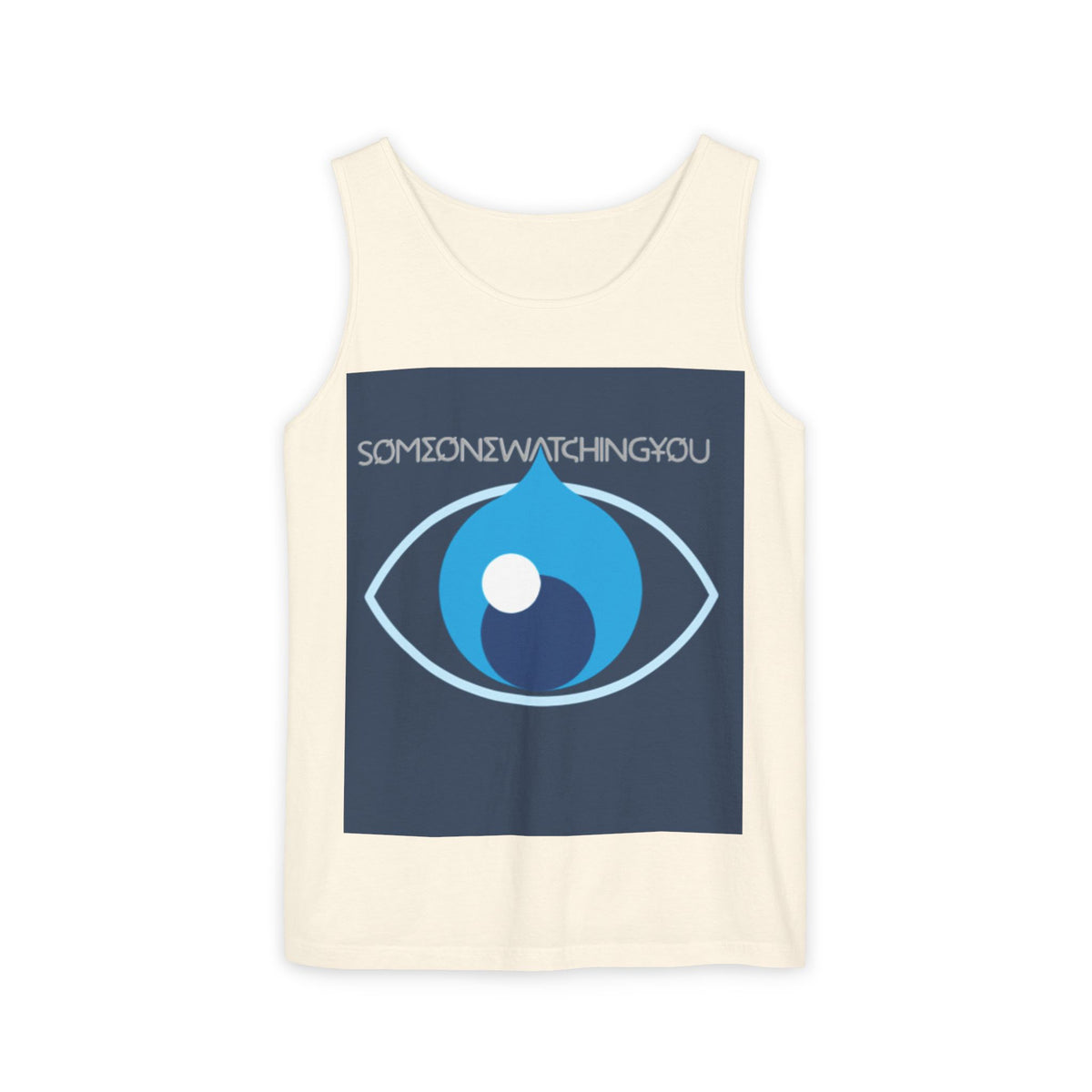 Tank Top Watching You Unisex Garment-Dyed