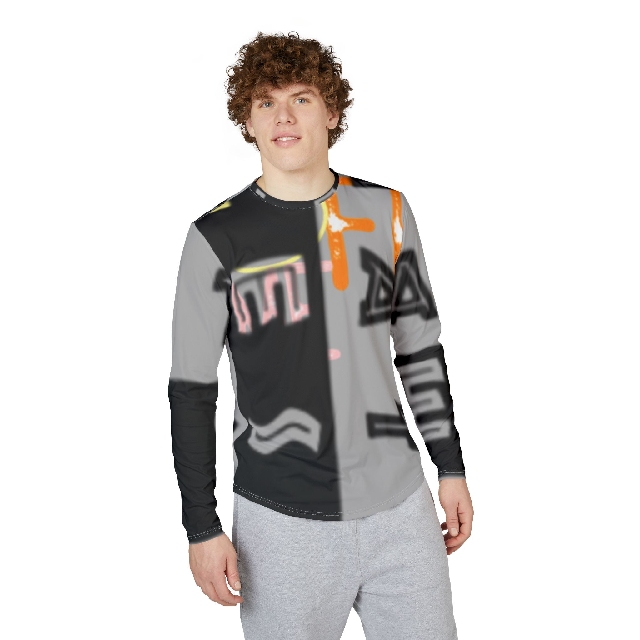 Men's UV Protection Long Sleeve Shirt - Stylish Sun-Guard Tee for Outdoor Adventures