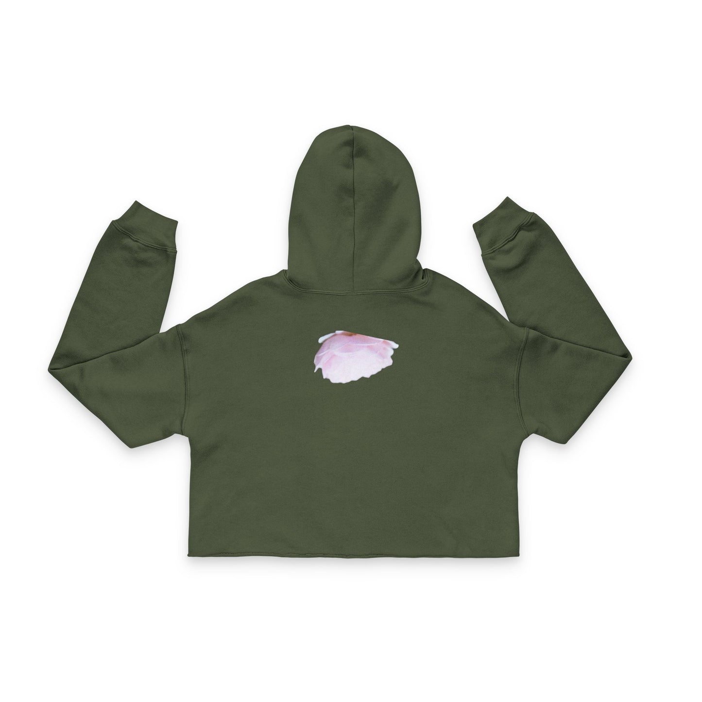 Peach Cropped Hoodie