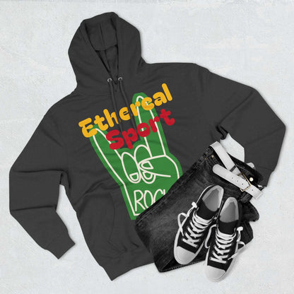 Fleece Hoodie - Ethereal Sport Rock Design