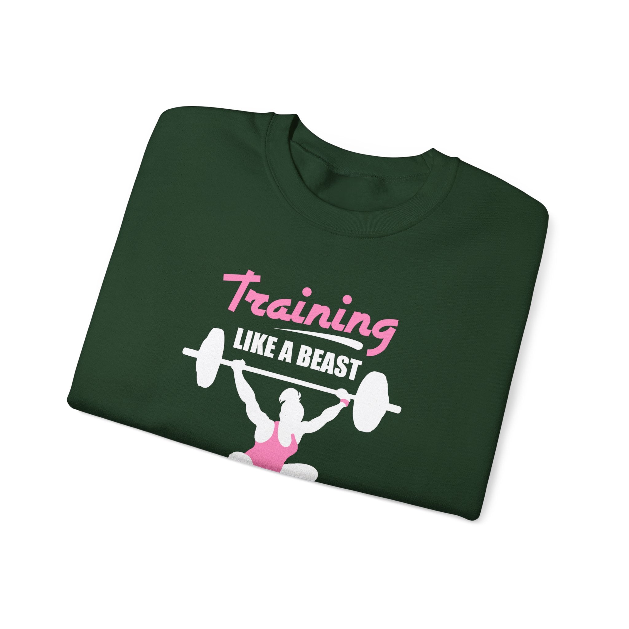 S’entraîner comme un sweat-shirt unisexe bête 