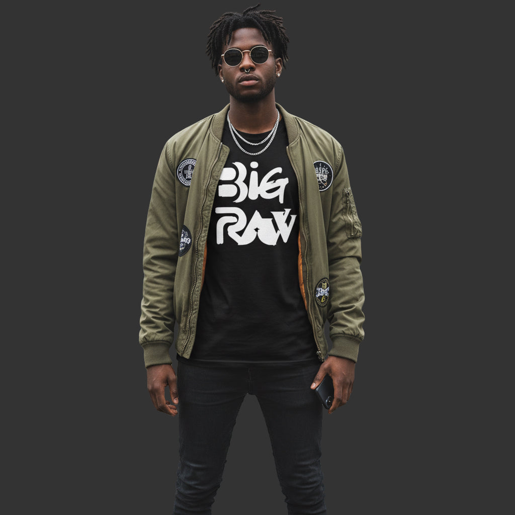Big Raw Unisex Heavy Cotton Tee, Casual Streetwear Shirt, Gift for Him or Her, Everyday Fashion, Graphic Tee, Trendy Apparel Printify