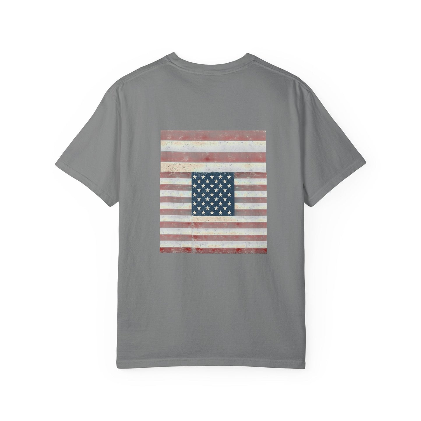 Patriotic Garment-Dyed T-Shirt | Perfect for 4th of July, Memorial Day, Casual Wear, Gifts, Americana Style Printify