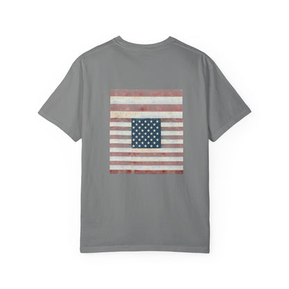 Patriotic Garment-Dyed T-Shirt | Perfect for 4th of July, Memorial Day, Casual Wear, Gifts, Americana Style Printify