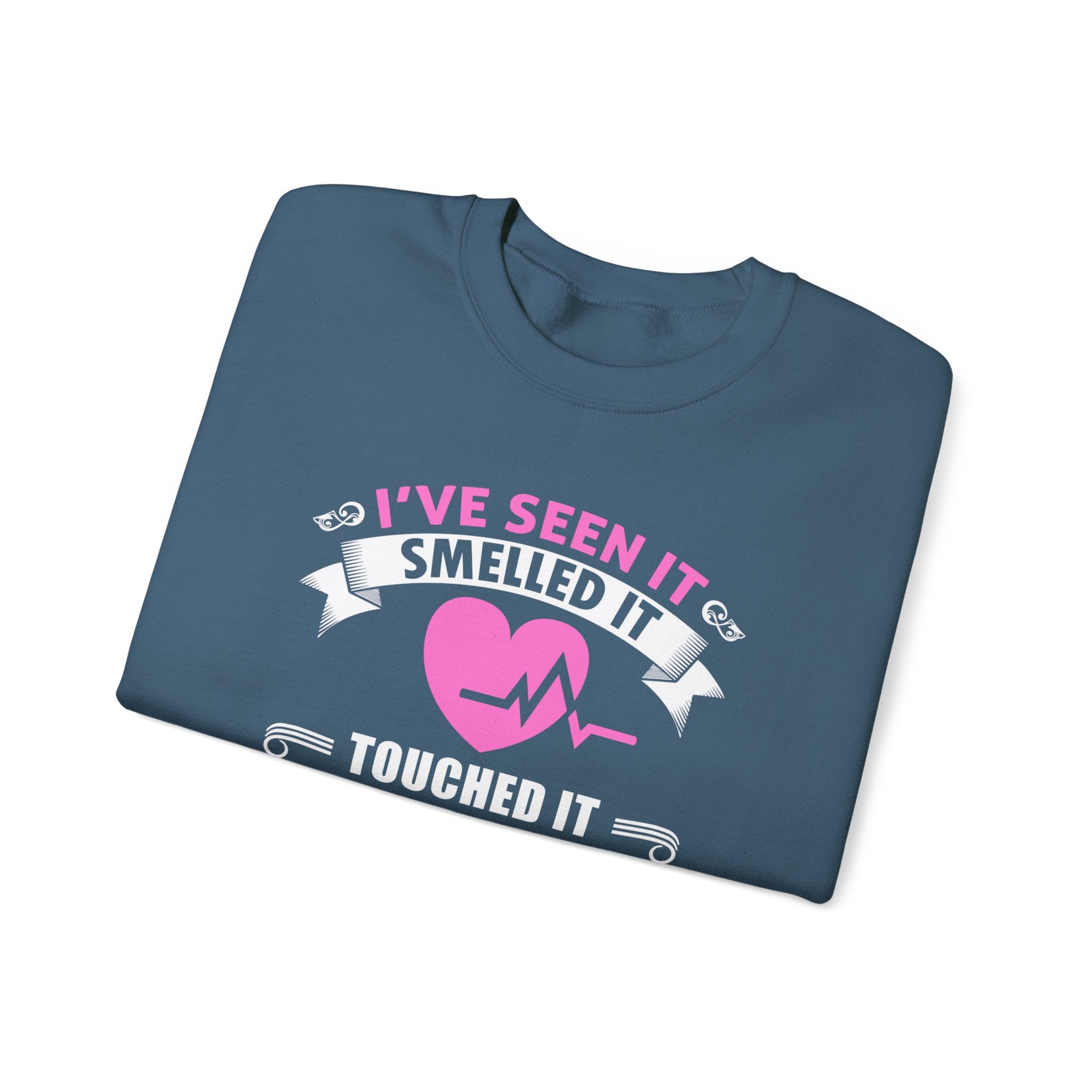 J’ai vu ça sentait ça touchait ce sweat-shirt unisexe 