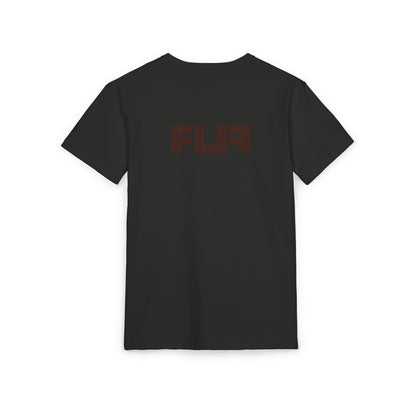 Stylish Unisex Sueded T-Shirt with Bold 'FLU' Graphic | Casual Wear, Gift Idea, Streetwear, Everyday Comfort, Fashion Statement