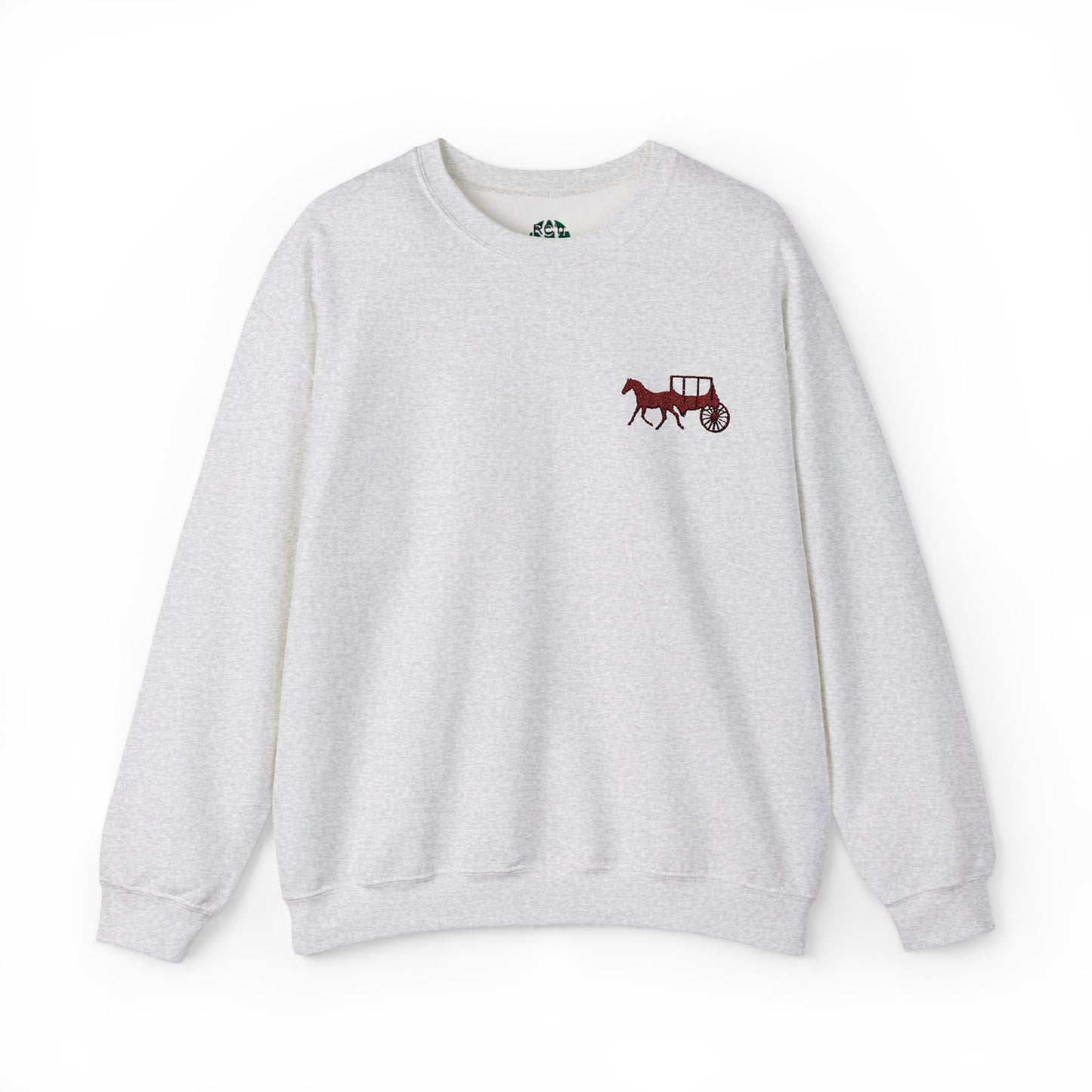 Rustic Horse & Buggy Crewneck Sweatshirt - Cozy Unisex Pullover for Barn Lovers