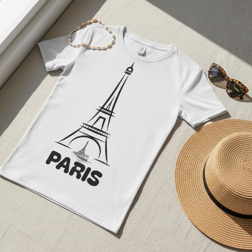 Paris-Unisex Cut & Sew Tee Printify