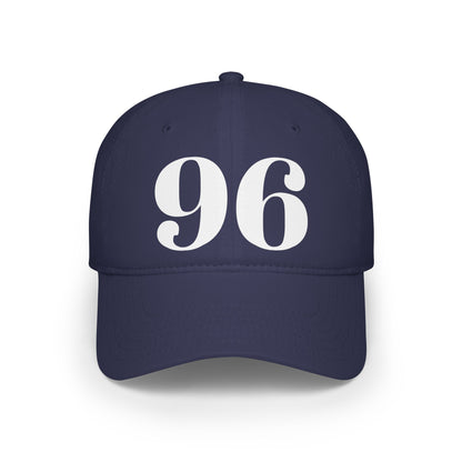 Vintage Red Baseball Cap with Bold '96' Design | Casual Sportswear