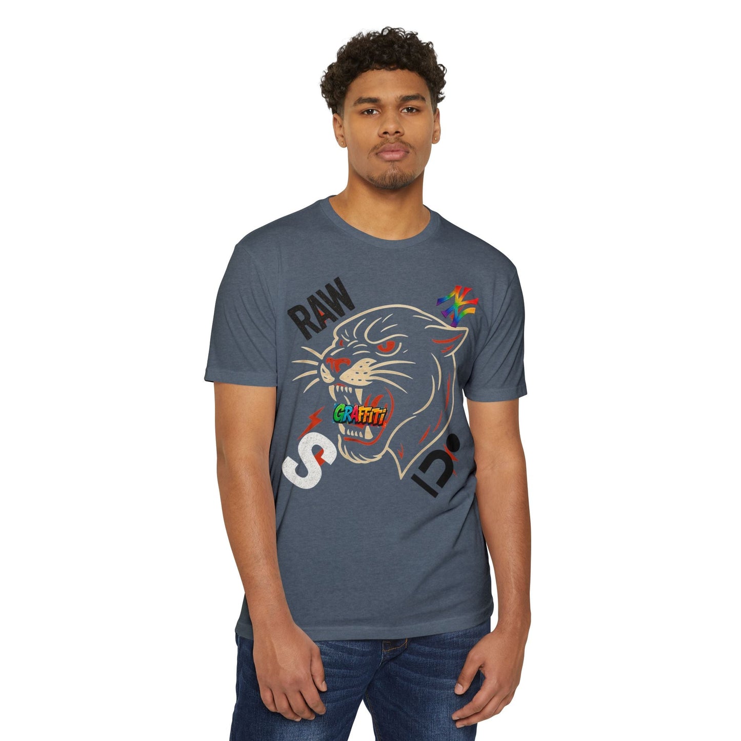 Urban Graffiti Panther T-Shirt | Cool Graphic Tee, Streetwear, Unisex Printify