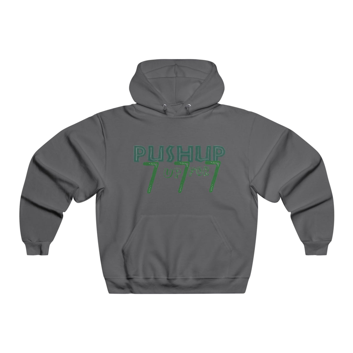 Push-Up 777 Graphic Hooded Sweatshirt for Fitness Enthusiasts