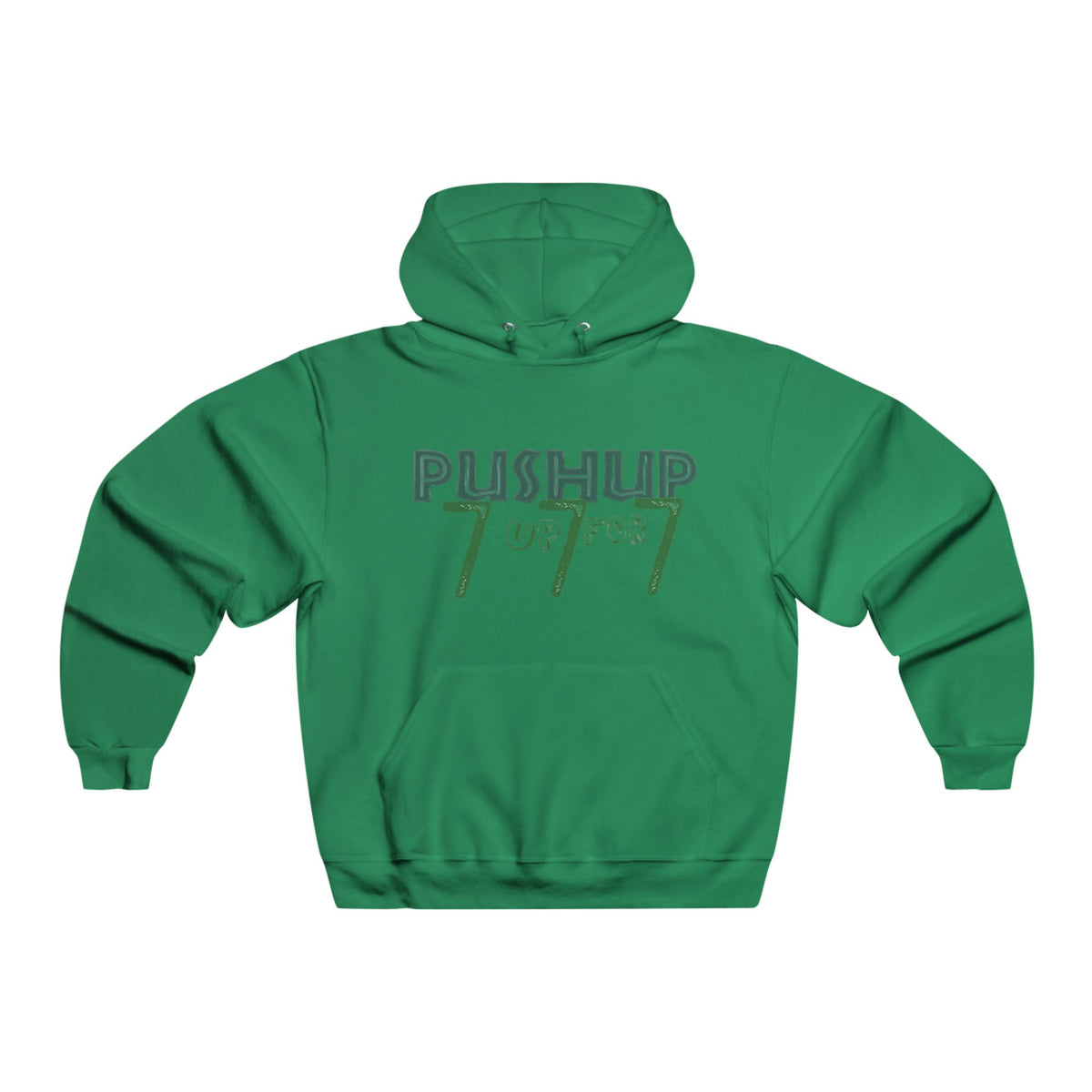 Push-Up 777 Graphic Hooded Sweatshirt for Fitness Enthusiasts