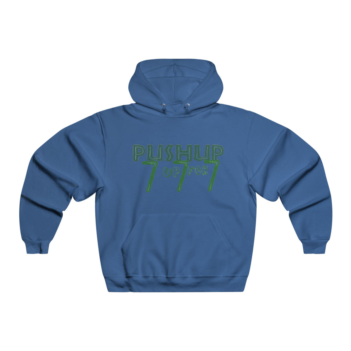 Push-Up 777 Graphic Hooded Sweatshirt for Fitness Enthusiasts