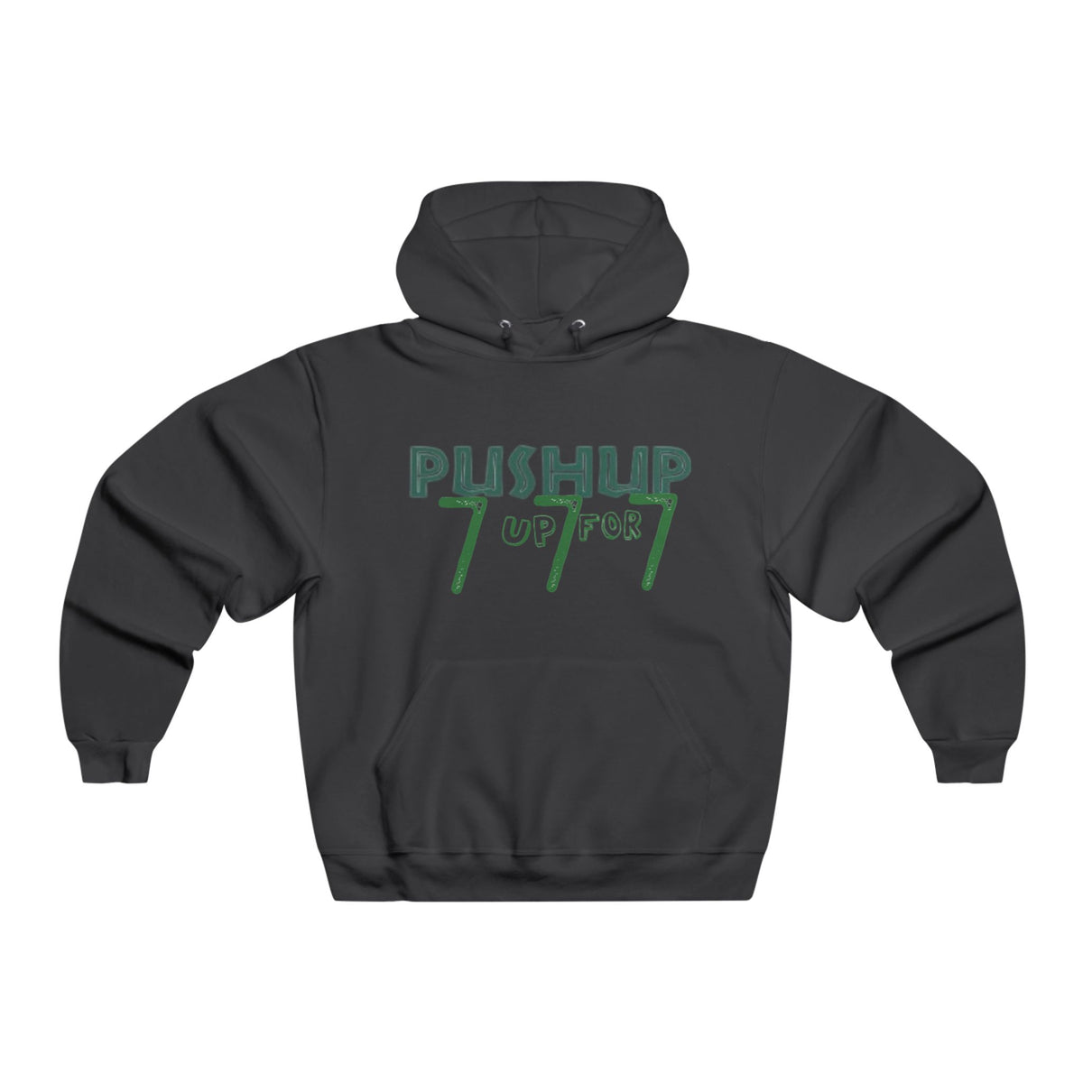 Push-Up 777 Graphic Hooded Sweatshirt for Fitness Enthusiasts
