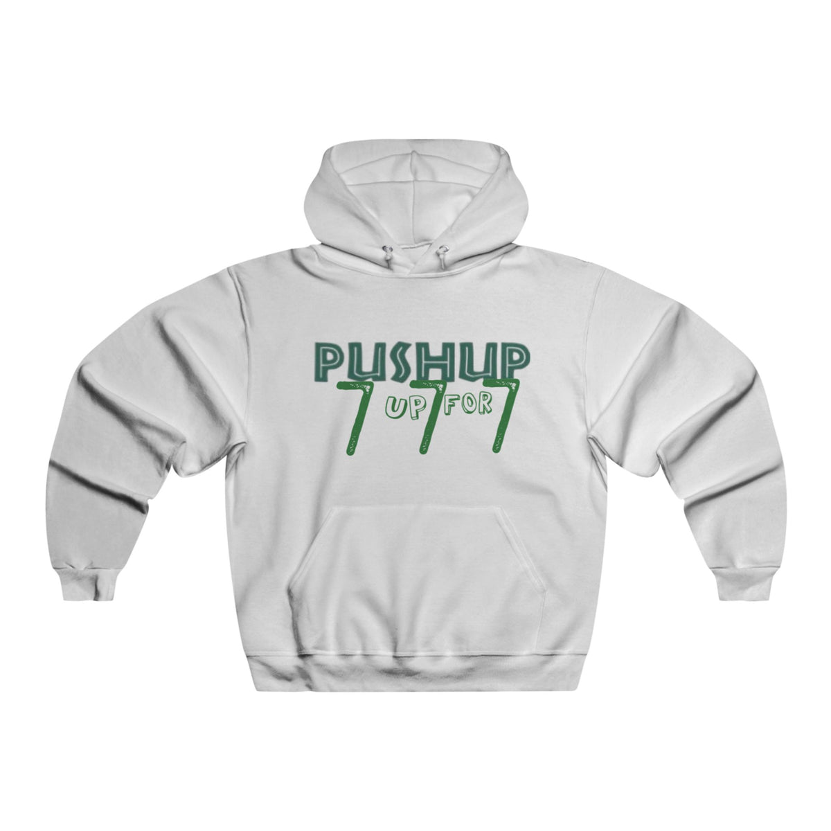 Push-Up 777 Graphic Hooded Sweatshirt for Fitness Enthusiasts