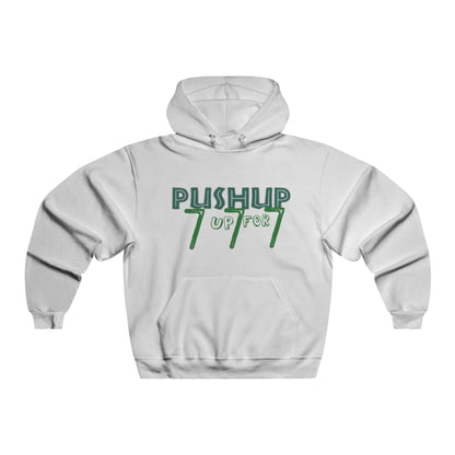 Push-Up 777 Graphic Hooded Sweatshirt for Fitness Enthusiasts