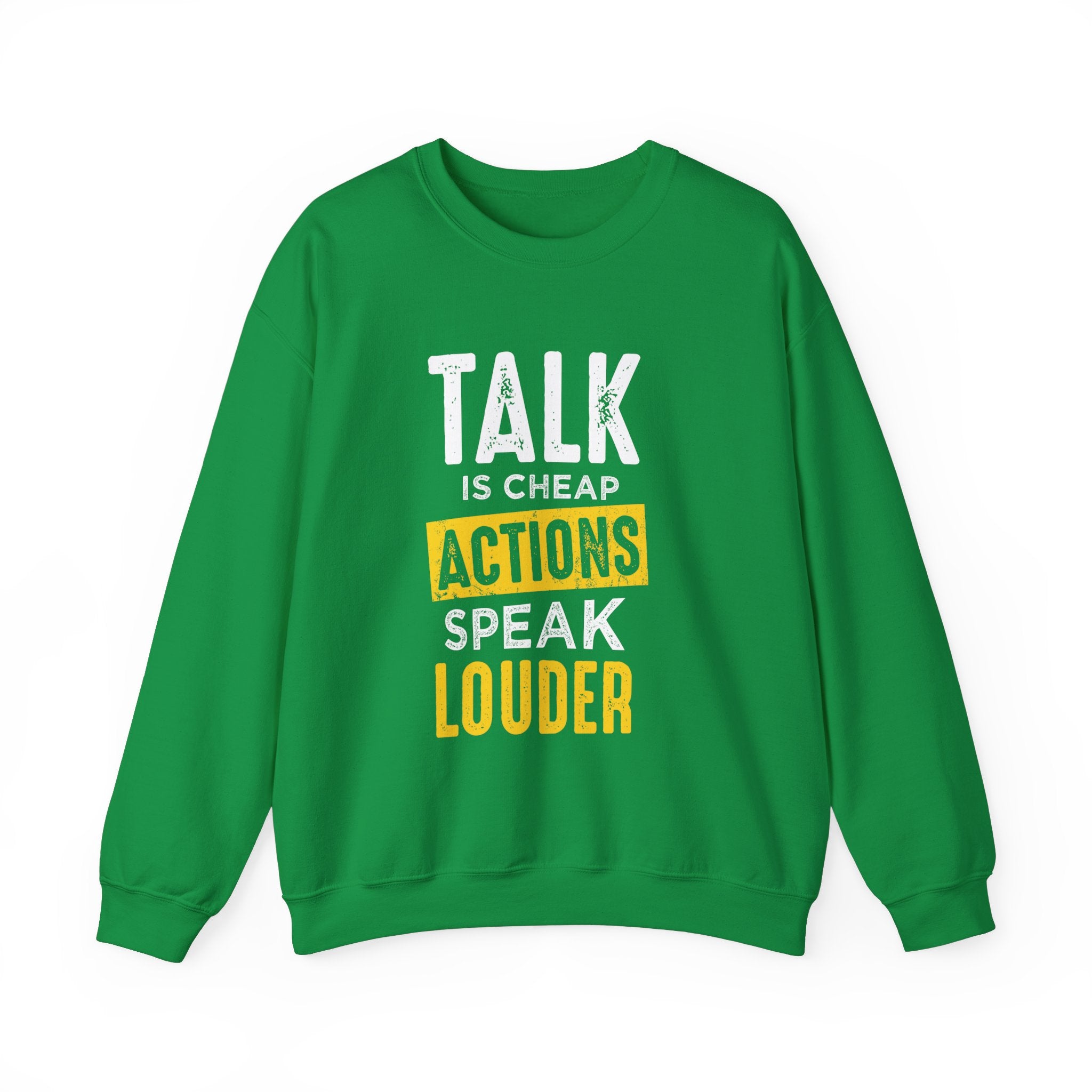 Parler, c’est des actions bon marché, parler plus fort, sweat-shirt unisexe 