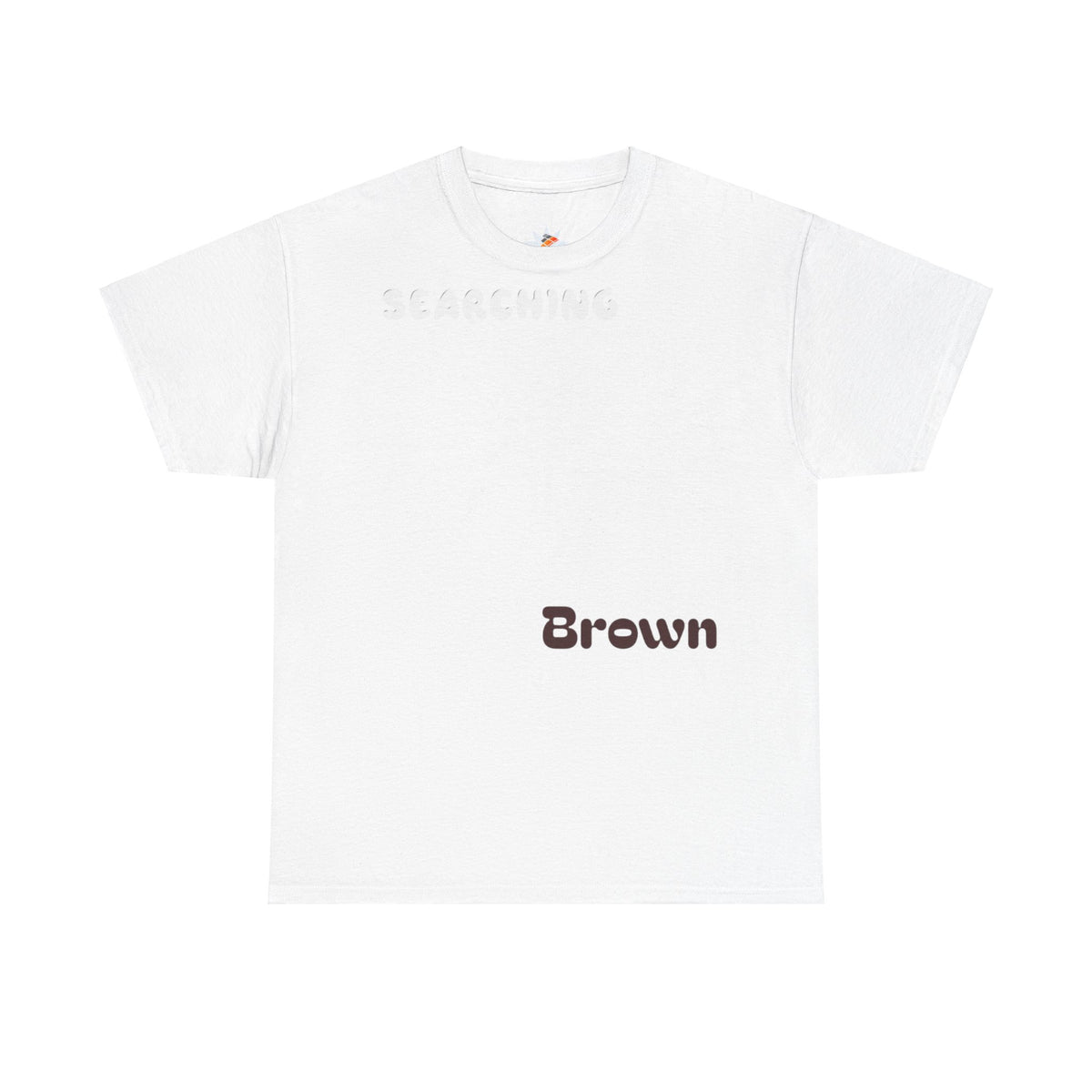 White Brown Coffee Cake Cotton Tee