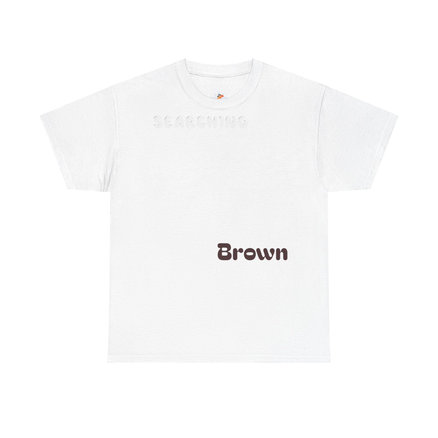 White Brown Coffee Cake Cotton Tee