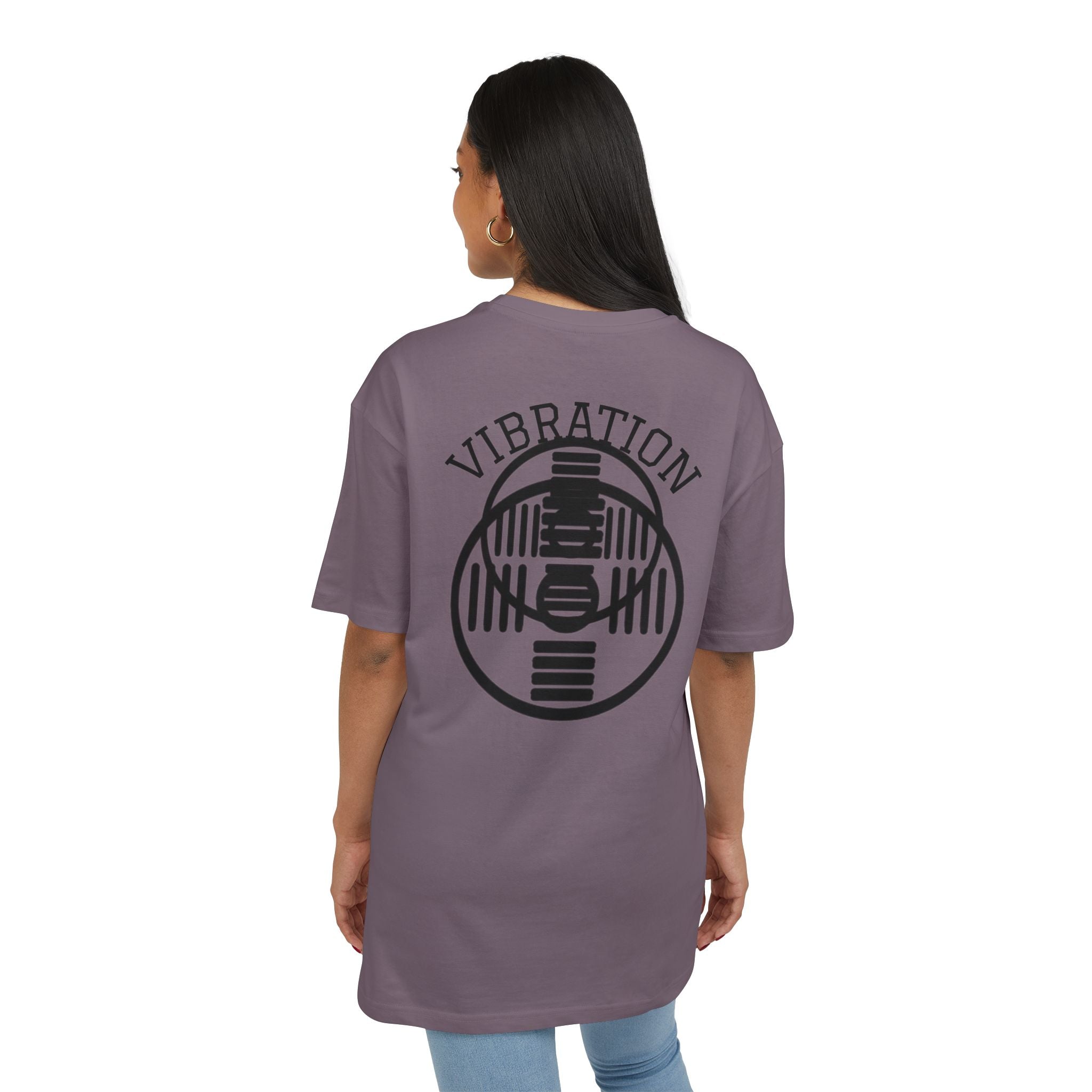 Unisex Vibration Oversized Tee | Comfortable Streetwear, Gym Apparel, Gift for Fitness Lovers, Casual Daily Wear, Graphic Tee