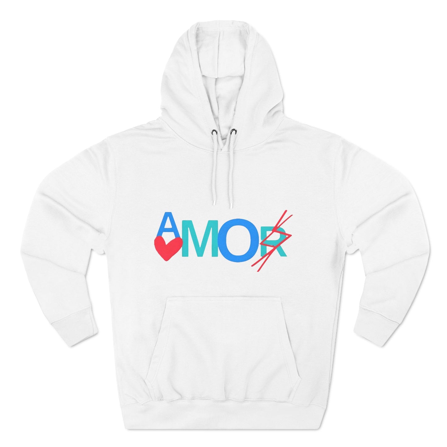 Amor Three-Panel Fleece Hoodie