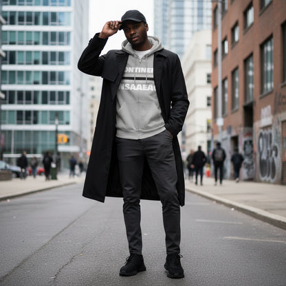 Continents Full Zip Hooded Sweatshirt Printify