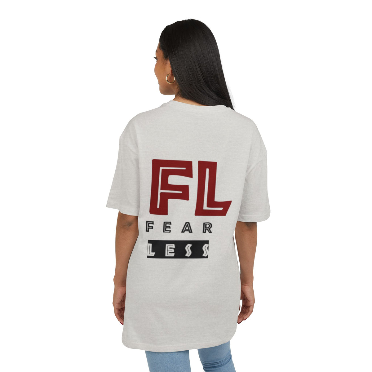 Fearless Unisex Heavy Oversize Tee - Empowering Statement Shirt