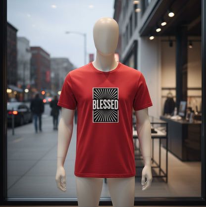 Blessed T-Shirt — 'blessed' Script Graphic Christian Tee