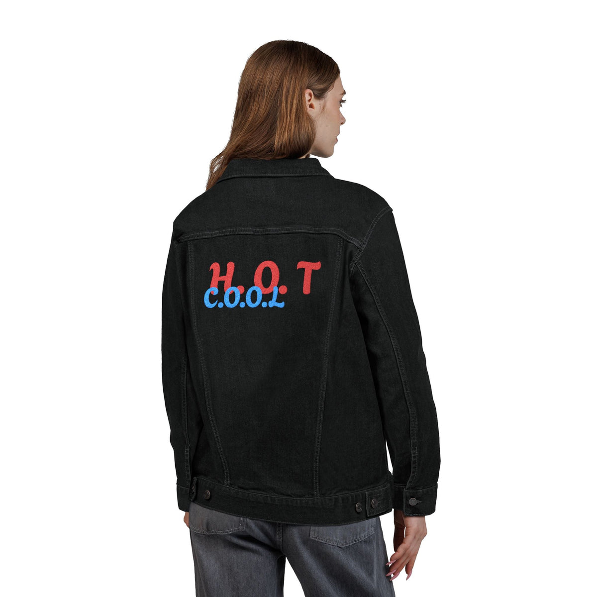 Stylish Unisex Embroidered Denim Jacket - Casual, Versatile, Gift for Birthdays, Holidays, Summer Outfits, Trendy Layering Printify