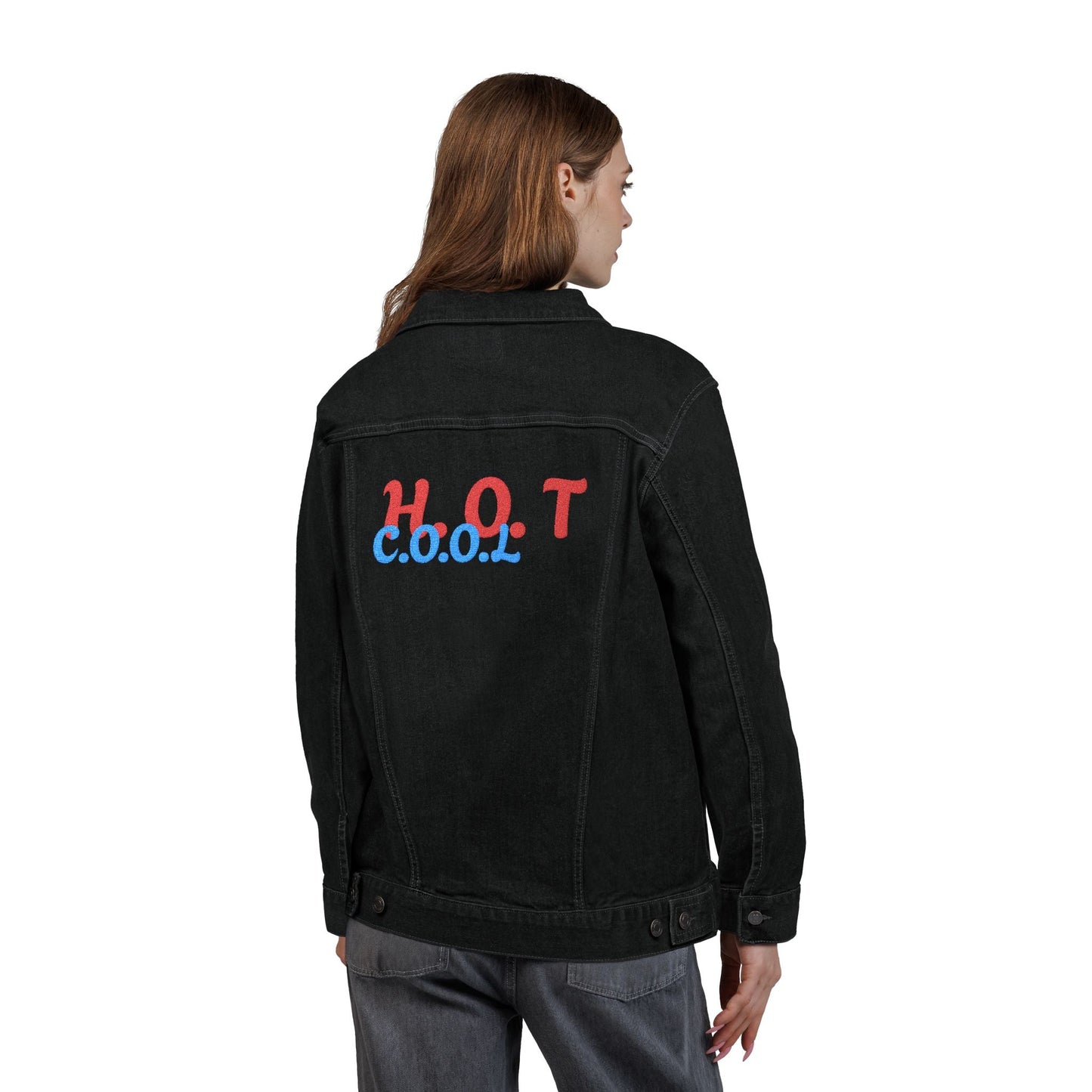 Stylish Unisex Embroidered Denim Jacket - Casual, Versatile, Gift for Birthdays, Holidays, Summer Outfits, Trendy Layering Printify