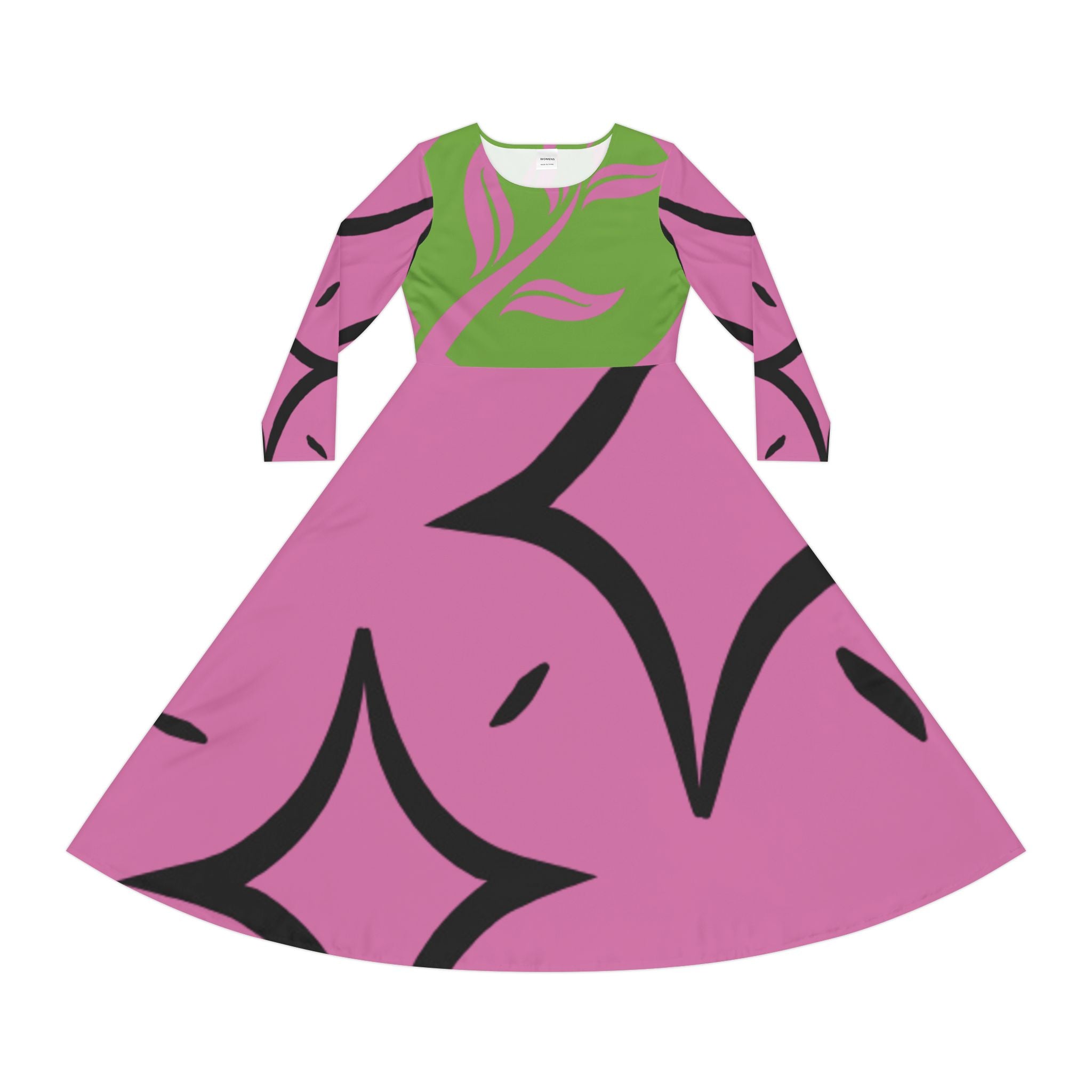 RC'nSONS  Long Sleeve Dance Dress (AOP)