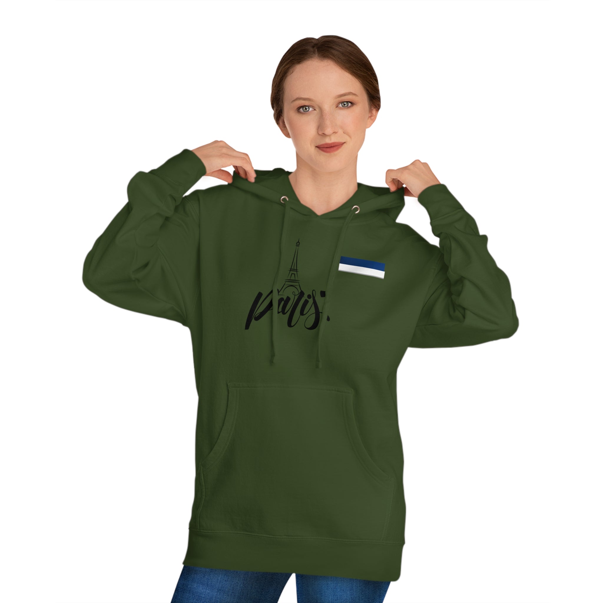 Paris Unisex Hoodie Sweatshirt - Eiffel Tower Design