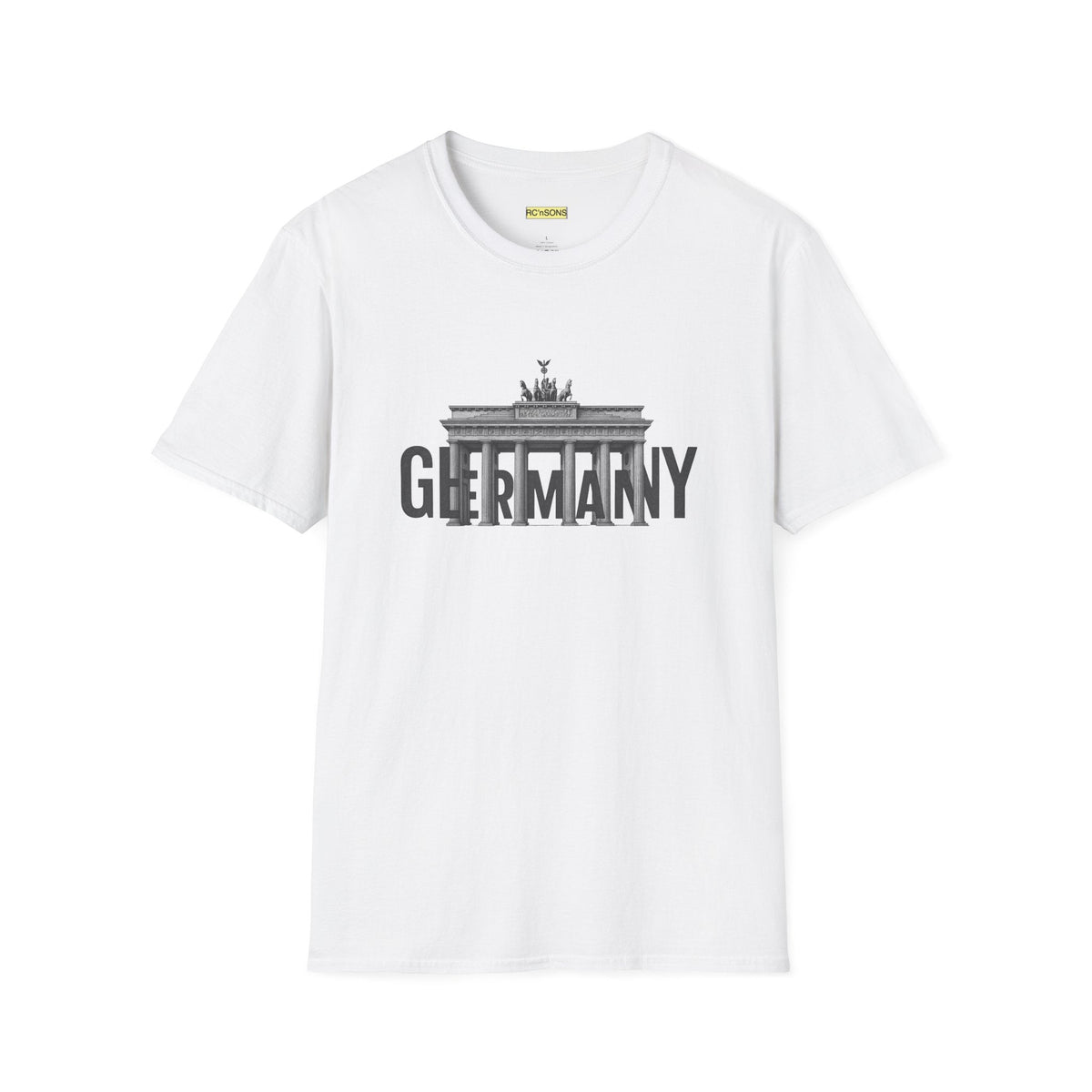 Berlin Landmark Unisex Softstyle T-Shirt - Casual Travel Tee, Gift for Travelers, Germany Pride, Souvenir Shirt, City Exploration Apparel Printify